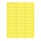 Nevs Laser Sheet Labels 1" x 2-5/8" Flr Yellow LL-258-1-YF - alternate 2